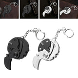 Maxbell Keychain Knife Key Accessories Compact Small Pocket for Office Outdoor black