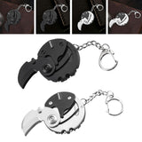 Maxbell Keychain Knife Key Accessories Compact Small Pocket for Office Outdoor black