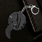 Maxbell Keychain Knife Key Accessories Compact Small Pocket for Office Outdoor black