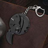 Maxbell Keychain Knife Key Accessories Compact Small Pocket for Office Outdoor black