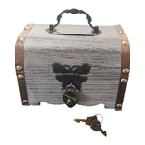 Maxbell Maxbell Wooden Box Piggy Bank Treasure Chest for Housewarming Wedding Children Gifts