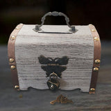 Maxbell Maxbell Wooden Box Piggy Bank Treasure Chest for Housewarming Wedding Children Gifts