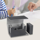 Maxbell Card Deck Case for Trading Cards PU Leather Folding Baseball Card Deck Case grey