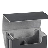 Maxbell Card Deck Case for Trading Cards PU Leather Folding Baseball Card Deck Case grey
