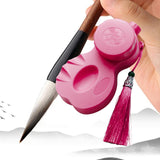 Maxbell Maxbell Calligraphy Ink Holder with Lid Pool Ink Well for Writings Paintings Drawing pink