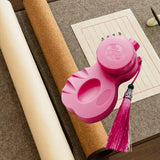 Maxbell Maxbell Calligraphy Ink Holder with Lid Pool Ink Well for Writings Paintings Drawing pink