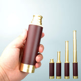 Maxbell Handheld Foldable Telescope Waterproof for View Watching Games Navigation Brown