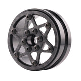 Maxbell Maxbell 4Pcs Carbon Fiber 1.9 inch Wheel Rims 12mm Hex for 1/10 RC Crawler SCX10 DIY Style D