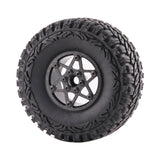 Maxbell Maxbell 4Pcs Carbon Fiber 1.9 inch Wheel Rims 12mm Hex for 1/10 RC Crawler SCX10 DIY Style D