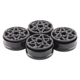 Maxbell Maxbell 4Pcs Carbon Fiber 1.9 inch Wheel Rims 12mm Hex for 1/10 RC Crawler SCX10 DIY Style D