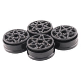 Maxbell Maxbell 4Pcs Carbon Fiber 1.9 inch Wheel Rims 12mm Hex for 1/10 RC Crawler SCX10 DIY Style D