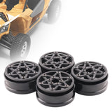 Maxbell Maxbell 4Pcs Carbon Fiber 1.9 inch Wheel Rims 12mm Hex for 1/10 RC Crawler SCX10 DIY Style D