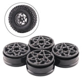 Maxbell Maxbell 4Pcs Carbon Fiber 1.9 inch Wheel Rims 12mm Hex for 1/10 RC Crawler SCX10 DIY Style D