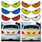 Maxbell Maxbell Big Eyes Car Sticker Cute Split Air Conditioning Sticker for Car Window Bike green