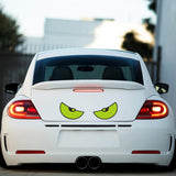 Maxbell Maxbell Big Eyes Car Sticker Cute Split Air Conditioning Sticker for Car Window Bike green