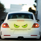 Maxbell Maxbell Big Eyes Car Sticker Cute Split Air Conditioning Sticker for Car Window Bike green