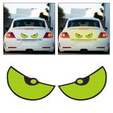 Maxbell Maxbell Big Eyes Car Sticker Cute Split Air Conditioning Sticker for Car Window Bike green