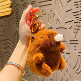 Maxbell Maxbell Capybara Plush Toy Keychain Cute Capybara Plush Doll for Family Lovers Gifts