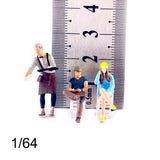 Maxbell 3x 1/64 Scale Diorama Figures for Architecture Model Photo Props Collections
