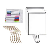 Maxbell Maxbell 6x Dry Erase Answer Board Multifunctional Handheld for Home Classroom White 24.7x14.8cm
