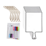 Maxbell Maxbell 6x Dry Erase Answer Board Multifunctional Handheld for Home Classroom White 24.7x14.8cm