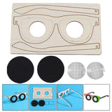 Maxbell Science Education Toy Wooden Fly Sunglasses for Development Toy Party Favors