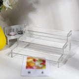 Maxbell Acrylic Riser Clear Display Stand Dessert Shelf for Cosmetics Models Jewelry