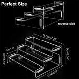 Maxbell Acrylic Riser Clear Display Stand Dessert Shelf for Cosmetics Models Jewelry