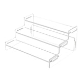 Maxbell Acrylic Riser Clear Display Stand Dessert Shelf for Cosmetics Models Jewelry