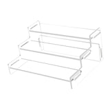 Maxbell Acrylic Riser Clear Display Stand Dessert Shelf for Cosmetics Models Jewelry