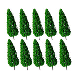 Maxbell 10x Model Trees Scale Railway Fairy Garden Layout Game Decor Miniature Trees