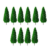 Maxbell 10x Model Trees Scale Railway Fairy Garden Layout Game Decor Miniature Trees