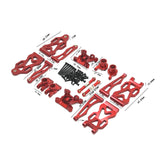 Maxbell Maxbell RC Car Upgraded Metal Parts RC Car Part for Q130A C8805 1:16 RC Car DIY Accs Red