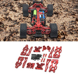 Maxbell Maxbell RC Car Upgraded Metal Parts RC Car Part for Q130A C8805 1:16 RC Car DIY Accs Red