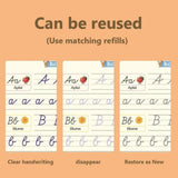 Maxbell Maxbell Grooved Copybook Set Children with Pen Refill Alphabet Calligraphy Copybooks English