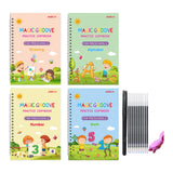 Maxbell Maxbell Grooved Copybook Set Children with Pen Refill Alphabet Calligraphy Copybooks English