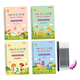 Maxbell Maxbell Grooved Copybook Set Children with Pen Refill Alphabet Calligraphy Copybooks English
