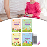 Maxbell Maxbell Grooved Copybook Set Children with Pen Refill Alphabet Calligraphy Copybooks English