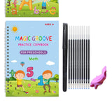 Maxbell Maxbell Grooved Copybook Set Children with Pen Refill Alphabet Calligraphy Copybooks English