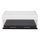 Maxbell Acrylic Display Case Collectible with Base for 1:64 Action Figures Cosmetics black base B