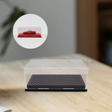 Maxbell Acrylic Display Case Collectible with Base for 1:64 Action Figures Cosmetics black base B