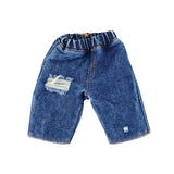 Maxbell 1/6 Scale Men Figure Short Pants Handmade Doll Clothes Blue with Holes