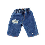 Maxbell 1/6 Scale Men Figure Short Pants Handmade Doll Clothes Blue with Holes
