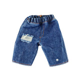 Maxbell 1/6 Scale Men Figure Short Pants Handmade Doll Clothes Blue with Holes