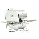Maxbell Maxbell 1/12 Scale Wave Box Accessory Metal Upgrade for MN82 MN78 Remote Control Car Silver