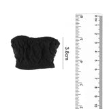 Maxbell 1:6 Scale Womans Lace Tube Top for 12inch Action Figure Dress up Accessories Black