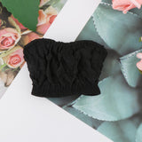 Maxbell 1:6 Scale Womans Lace Tube Top for 12inch Action Figure Dress up Accessories Black