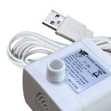 Maxbell Maxbell Submersible Water Pump Quiet Fountain Pump for Aquarium Hydroponics Statuary White 5V