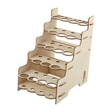 Maxbell Maxbell Craft Paint Storage Rack Craft Paint and Brush Organizer Rack Workspace Home 13.8cmx21.2cmx22cm