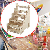 Maxbell Maxbell Craft Paint Storage Rack Craft Paint and Brush Organizer Rack Workspace Home 13.8cmx21.2cmx22cm